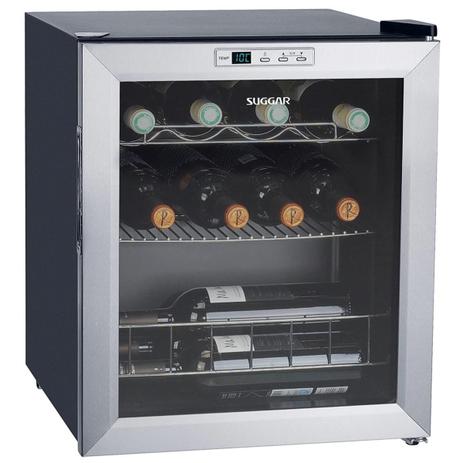 Adega Climatizada Lyon Inox Para 13 Garrafas Suggar Menor preço em Adega Climatizada Lyon Inox Para 13 Garrafas Suggar