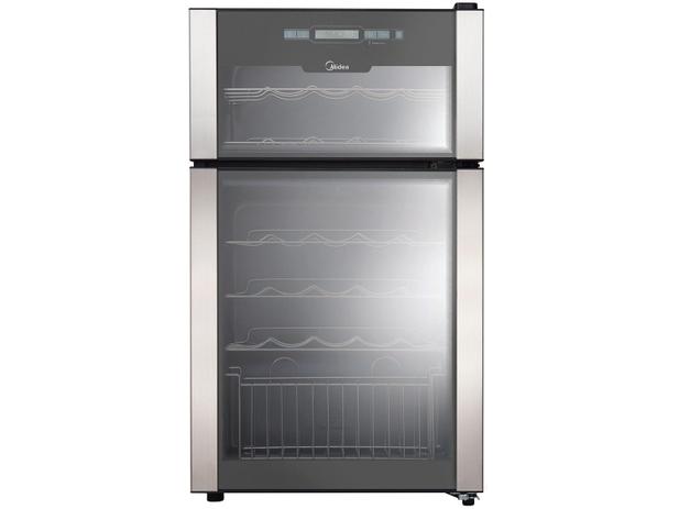 Adega Climatizada Midea 29 Garrafas WBA292 - com Compressor 2 Portas Menor preço em Adega Climatizada Midea 29 Garrafas WBA292 - com Compressor 2 Portas