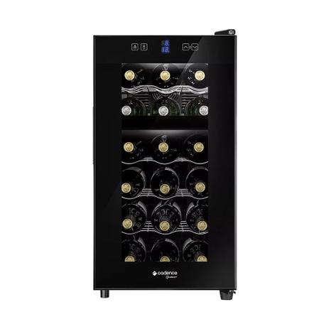 Adega Climatizada Termoelétrica 18 garrafas Cadence Gourmet Zone Touch ADE180 Menor preço em Adega Climatizada Termoelétrica 18 garrafas Cadence Gourmet Zone Touch ADE180