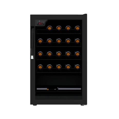 Adega Ngv 100 Para 24 Garrafas Preto Fosco. - Venax Menor preço em Adega Ngv 100 Para 24 Garrafas Preto Fosco. - Venax