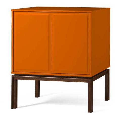 Adega Quartzo 2 Portas Cor Cacau Com Laranja Vivo - 29136 - Sun house é boa?