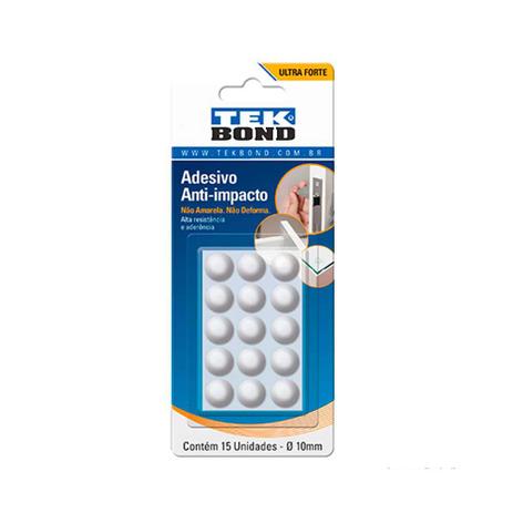 Adesivo anti-impacto 10mm cartela com 15 unidades incolor Tekbond Menor preço em Adesivo anti-impacto 10mm cartela com 15 unidades incolor Tekbond