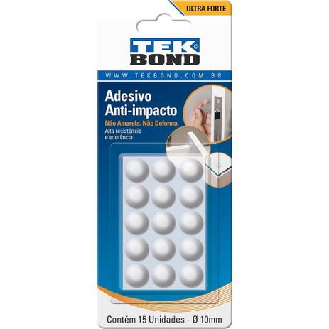 Adesivo Anti-Impacto Bumper Gota 10mm Cartela 15 Unidades Tekbond Menor preço em Adesivo Anti-Impacto Bumper Gota 10mm Cartela 15 Unidades Tekbond