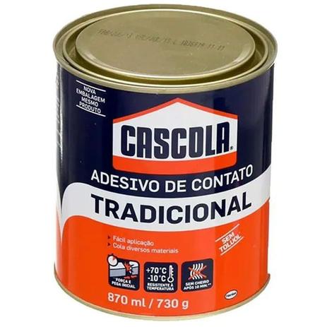 Adesivo cola de contato sapateiro cascola 730g / 870ml Menor preço em Adesivo cola de contato sapateiro cascola 730g / 870ml