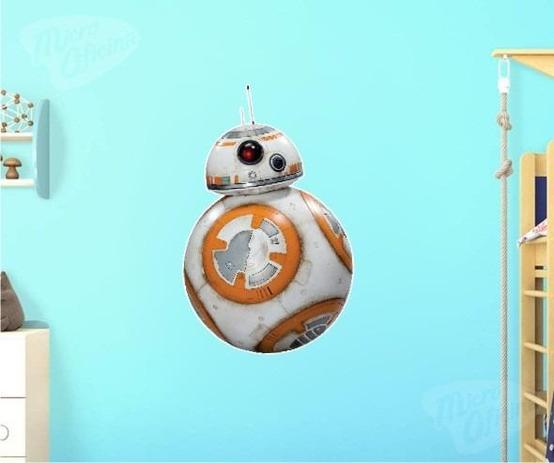 Adesivo De Parede Decorativo - BB8 - Star Wars - Micro oficina Menor preço em Adesivo De Parede Decorativo - BB8 - Star Wars - Micro oficina