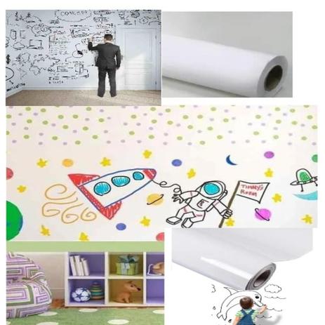 Adesivo de parede quadro branco papel lousa escrever 2 metros decorativo - Gimp Menor preço em Adesivo de parede quadro branco papel lousa escrever 2 metros decorativo - Gimp
