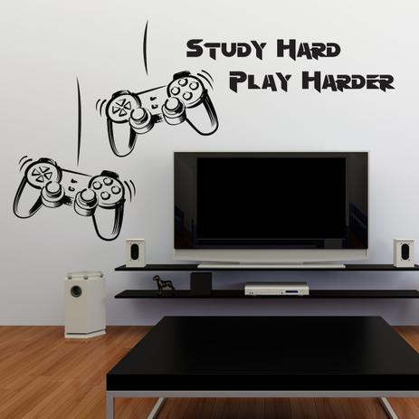 Adesivo De Parede Video Game Para Sala E Quarto Inglês Quartinhos