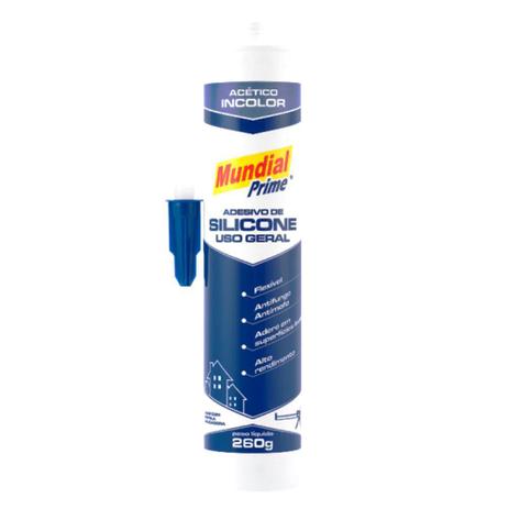Adesivo De Silicone Acético Incolor 260g Mundial Prime - PT0600030 - Loja do Refrigerista Menor preço em Adesivo De Silicone Acético Incolor 260g Mundial Prime - PT0600030 - Loja do Refrigerista