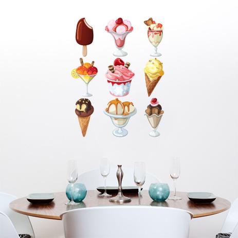 Adesivo Decorativo de Cozinha - Sorvetes - 211czp - Allodi é boa?