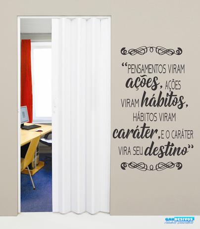 Adesivo Decorativo De Parede Frases Pensamentos Motivacional Gaudesivos Adesivo De Parede Magazine Luiza