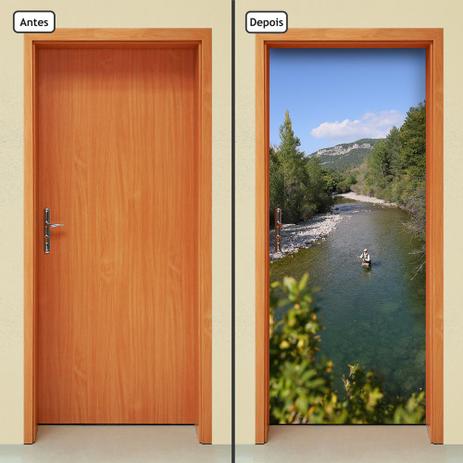 Adesivo Decorativo de Porta - Natureza - Rio - 1003cnpt - Allodi Menor preço em Adesivo Decorativo de Porta - Natureza - Rio - 1003cnpt - Allodi