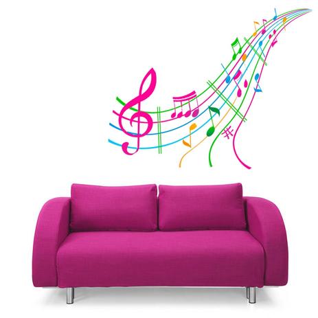 Adesivo Decorativo Musical 1,00x0,60m - Viniko Menor preço em Adesivo Decorativo Musical 1,00x0,60m - Viniko