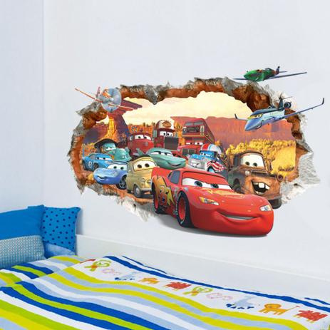 Adesivo Decorativo Parede Infantil Cars 50cm X 70 Cm - Aquibras é boa?