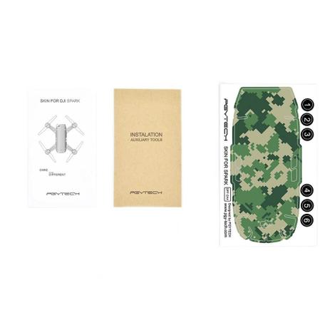 Adesivo Decorativo Pgytech Camuflado (CA4) para Drone DJI Spark Menor preço em Adesivo Decorativo Pgytech Camuflado (CA4) para Drone DJI Spark