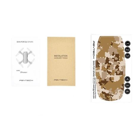 Adesivo Decorativo Pgytech Camuflado (CA6) para Drone DJI Spark Menor preço em Adesivo Decorativo Pgytech Camuflado (CA6) para Drone DJI Spark