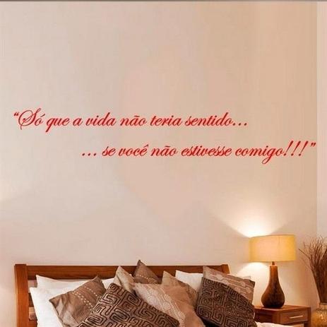 Adesivo Frase A Vida Não Teria Sentido Sem Você M (150x30)cm - Colou Tá Colado Menor preço em Adesivo Frase A Vida Não Teria Sentido Sem Você M (150x30)cm - Colou Tá Colado