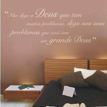 Adesivo Frase Não Diga A Deus - Clickfik Menor preço em Adesivo Frase Não Diga A Deus - Clickfik