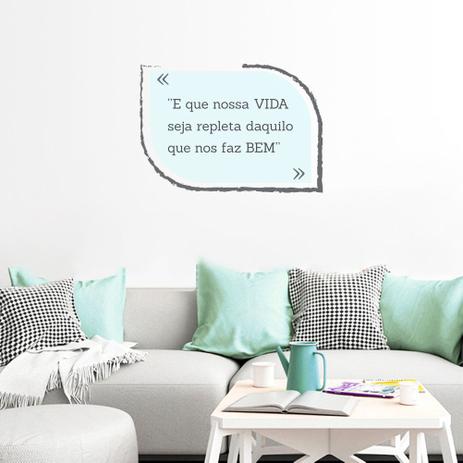Adesivo Frase Vida - Tacolado Menor preço em Adesivo Frase Vida - Tacolado