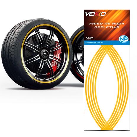 Adesivo Friso Fita Refletivo Roda Para Carro 5MM Amarelo - Np Menor preço em Adesivo Friso Fita Refletivo Roda Para Carro 5MM Amarelo - Np
