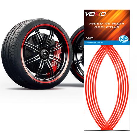 Adesivo Friso Fita Refletivo Roda Para Carro 5MM Vermelha - Np Menor preço em Adesivo Friso Fita Refletivo Roda Para Carro 5MM Vermelha - Np