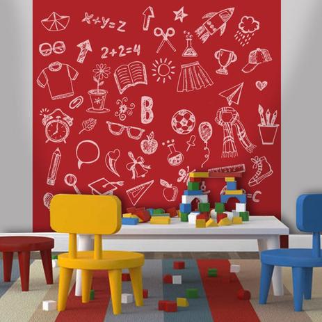 Adesivo Lousa Vermelho 0,50 x 2,50m + Giz Brinde - Tacolado Menor preço em Adesivo Lousa Vermelho 0,50 x 2,50m + Giz Brinde - Tacolado