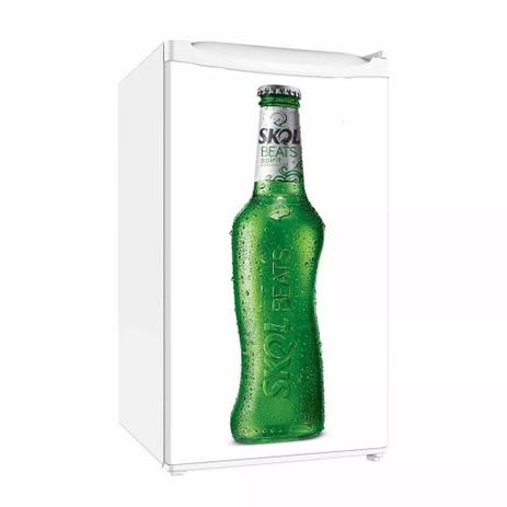 Adesivo Para Envelopamento De Frigobar Garrafa Verde Skol Beats Porta 90 X 60 cm - Sunset adesivos Menor preço em Adesivo Para Envelopamento De Frigobar Garrafa Verde Skol Beats Porta 90 X 60 cm - Sunset adesivos