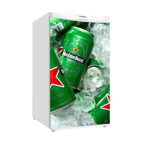 Adesivo Para Envelopamento De Frigobar Heineken Lata De Cerveja No Gelo Porta 90 X 60 cm - Sunset adesivos é boa?