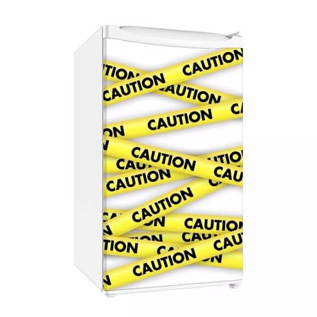 Adesivo Para Frigobar Caution Fita Policial Porta 90 X 60 cm - Sunset adesivos é boa?