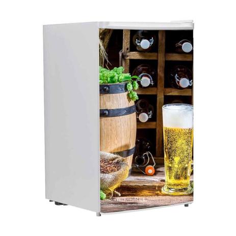 Adesivo Para Frigobar Cerveja Copo E Barril Porta 90 X 60 cm - Sunset adesivos Menor preço em Adesivo Para Frigobar Cerveja Copo E Barril Porta 90 X 60 cm - Sunset adesivos