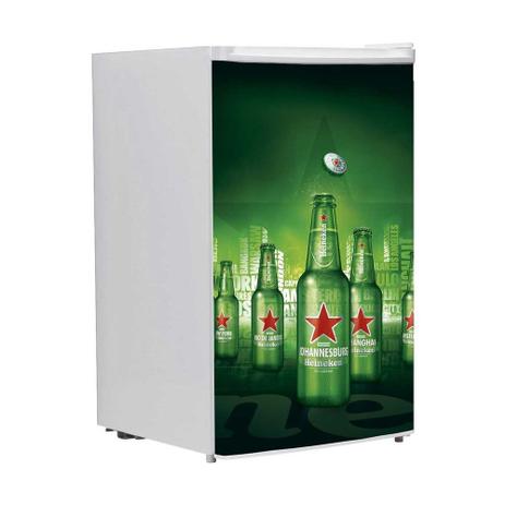 Adesivo Para Frigobar Cerveja Heineken Garrafas Cidades Porta 90 X 60 cm - Sunset adesivos é boa?