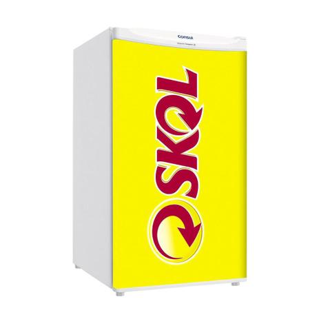 Adesivo Para Frigobar Cerveja Skol Logo Porta 90 X 60 cm - Sunset Adesivos Menor preço em Adesivo Para Frigobar Cerveja Skol Logo Porta 90 X 60 cm - Sunset Adesivos