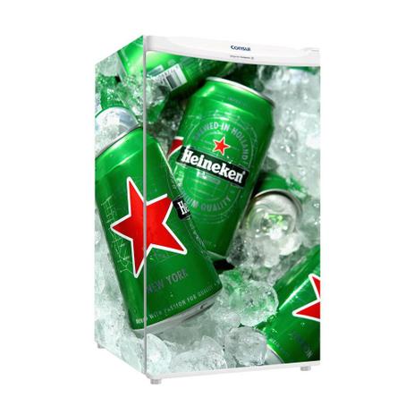 Adesivo Para Frigobar Heineken Lata De Cerveja No Gelo Total 90 X 60 cm - Sunset adesivos é boa?
