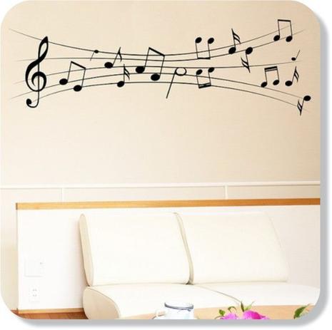 Adesivo Parede Decorativo Notas Musicais Musica Musical Nota - Mundo dos adesivos é boa?