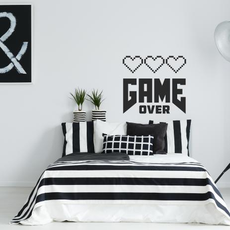 Adesivo Parede Quarto Infantil Frase Video Game Quartinhos