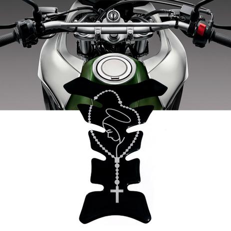 Adesivo Protetor De Tanque Tank Pad para Moto Nossa Senhora Preto Sundown - Racechrome é boa?
