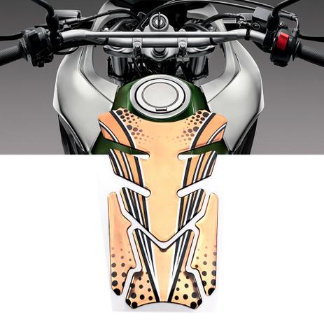 Adesivo Protetor De Tanque Tank Pad para Moto Universal Dourado Honda - Racechrome Menor preço em Adesivo Protetor De Tanque Tank Pad para Moto Universal Dourado Honda - Racechrome