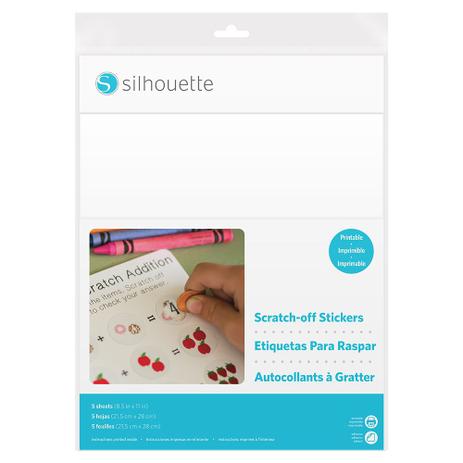 Adesivo Raspadinha Imprimível - Silhouette - 05 unidades (21,5 x 29,7 cm) Menor preço em Adesivo Raspadinha Imprimível - Silhouette - 05 unidades (21,5 x 29,7 cm)