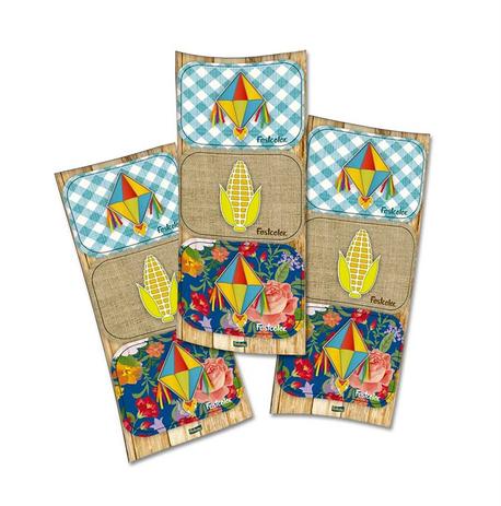 Adesivo Retangular Festa Junina 12 unidades Festcolor - Festabox Menor preço em Adesivo Retangular Festa Junina 12 unidades Festcolor - Festabox