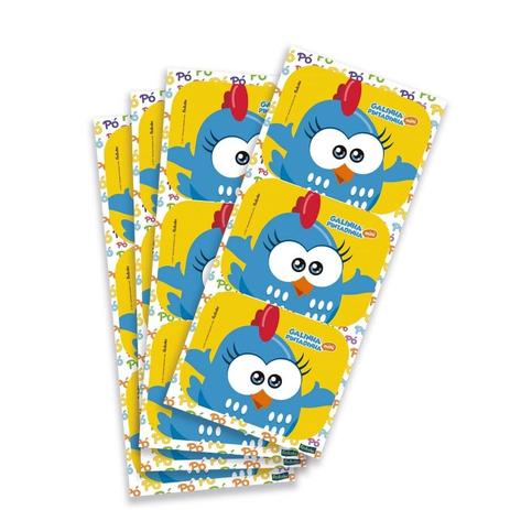 Adesivo Retangular Galinha Pintadinha Mini 12 unidades Festcolor - Festabox é boa?