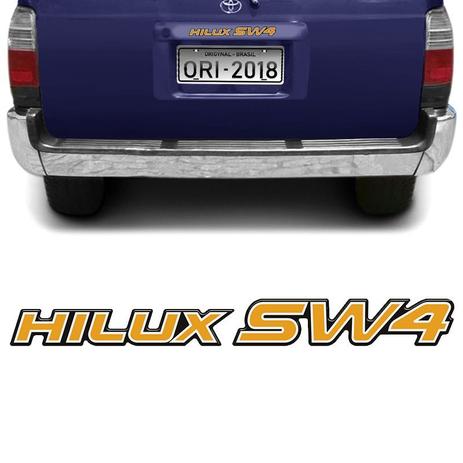 Menor preço em Adesivo Traseiro Hilux Sw4 2002 Emblema Dourado Resinado - Sportinox