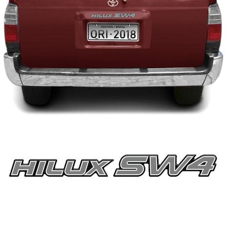 Menor preço em Adesivo Traseiro Hilux Sw4 2002 Emblema Prata Resinado - Sportinox