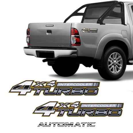 Menor preço em Adesivos 4x4 Turbo Intercooler Hilux 2005/2008 + Automatic - Sportinox
