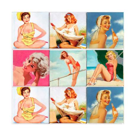 Adesivos de azulejo Pin Up 24 unidades Grudado Adesivos Menor preço em Adesivos de azulejo Pin Up 24 unidades Grudado Adesivos