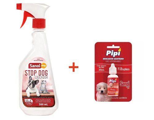 Adestrador e Educador Sanitário Canino Stop Dog + Atrativo Xixi Sim Sanol Menor preço em Adestrador e Educador Sanitário Canino Stop Dog + Atrativo Xixi Sim Sanol