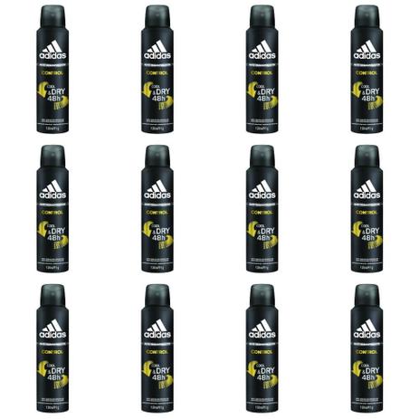Adidas Control Masculino Desodorante Aerosol 150ml (Kit C/12) Menor preço em Adidas Control Masculino Desodorante Aerosol 150ml (Kit C/12)