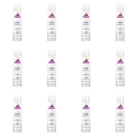 Adidas Fresh Desodorante Aerosol Feminino 150ml (Kit C/12) Menor preço em Adidas Fresh Desodorante Aerosol Feminino 150ml (Kit C/12)