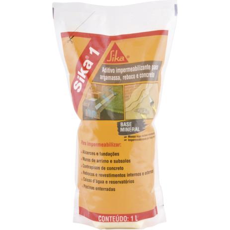Aditivo impermeabilizante 1 litro - Sika Menor preço em Aditivo impermeabilizante 1 litro - Sika