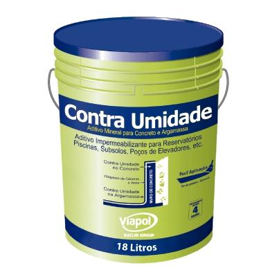 Aditivo Impermeabilizante Contra Umidade 18L Viapol Menor preço em Aditivo Impermeabilizante Contra Umidade 18L Viapol