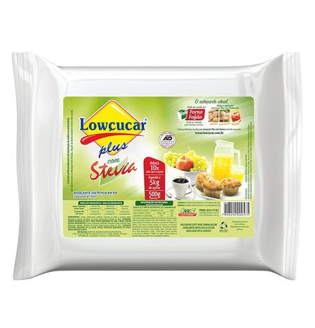 Adoçante com Stevia em Pó Refil - Lowçucar Plus - 500g Menor preço em Adoçante com Stevia em Pó Refil - Lowçucar Plus - 500g