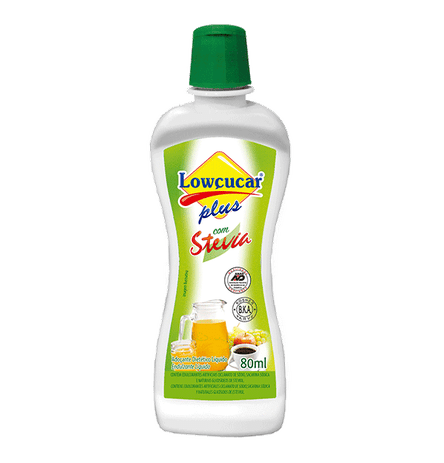 Adoçante Dietético Líquido com Stevia - Lowçucar Plus - 80ml Menor preço em Adoçante Dietético Líquido com Stevia - Lowçucar Plus - 80ml